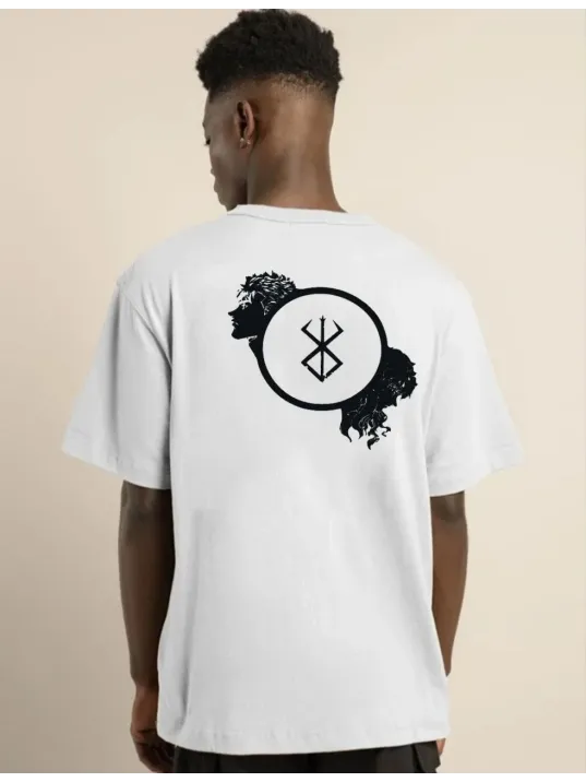 Unisex Bisiklet Yaka Baskılı Oversize T-Shirt - Beyaz Unisex Bisiklet Yaka Baskılı Oversize T-Shirt - Beyaz