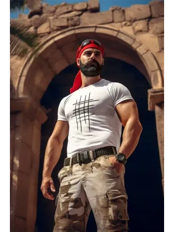 Unisex Bisiklet Yaka Baskılı Oversize T-Shirt - Beyaz Unisex Bisiklet Yaka Baskılı Oversize T-Shirt - Beyaz