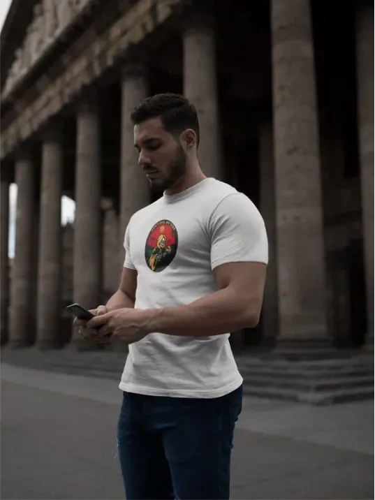 Unisex Bisiklet Yaka Baskılı Oversize T-Shirt - Beyaz Unisex Bisiklet Yaka Baskılı Oversize T-Shirt - Beyaz