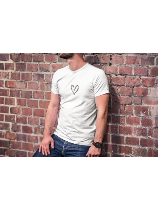 Unisex Bisiklet Yaka Baskılı Oversize T-Shirt - Beyaz Unisex Bisiklet Yaka Baskılı Oversize T-Shirt - Beyaz