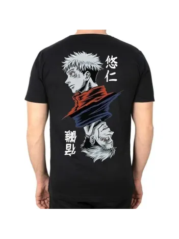 Unisex Bisiklet Yaka Baskılı Oversize T-Shirt - Siyah Unisex Bisiklet Yaka Baskılı Oversize T-Shirt - Siyah