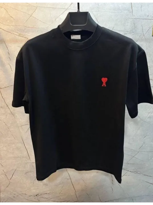 Unisex Bisiklet Yaka Baskılı Oversize T-Shirt - Siyah Unisex Bisiklet Yaka Baskılı Oversize T-Shirt - Siyah