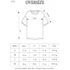 Unisex Bisiklet Yaka Baskılı Oversize T-Shirt - Siyah Unisex Bisiklet Yaka Baskılı Oversize T-Shirt - Siyah