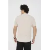 Unisex Bisiklet Yaka Slim fit T-Shirt- Bej Unisex Bisiklet Yaka Slim fit T-Shirt- Bej