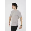 Unisex Bisiklet Yaka Slim fit T-Shirt- Boyalı Gri Unisex Bisiklet Yaka Slim fit T-Shirt- Boyalı Gri