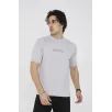 Unisex Bisiklet Yaka Slim fit T-Shirt- Boyalı Gri Unisex Bisiklet Yaka Slim fit T-Shirt- Boyalı Gri