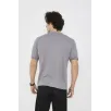 Unisex Bisiklet Yaka Slim fit T-Shirt- Gri