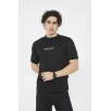 Unisex Bisiklet Yaka Slim fit T-Shirt- Siyah Unisex Bisiklet Yaka Slim fit T-Shirt- Siyah