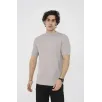 Unisex Bisiklet Yaka Slim fit T-Shirt- Taş Unisex Bisiklet Yaka Slim fit T-Shirt- Taş