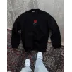 Unisex Bisiklet Yaka Ön Ve Arka Baskılı SweatShirt - Siyah Unisex Bisiklet Yaka Ön Ve Arka Baskılı SweatShirt - Siyah