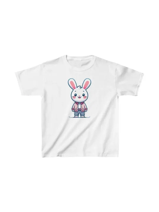 Unisex Çocuk Baskılı T-shirt - Beyaz