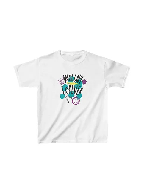 Unisex Çocuk Baskılı T-shirt - Beyaz