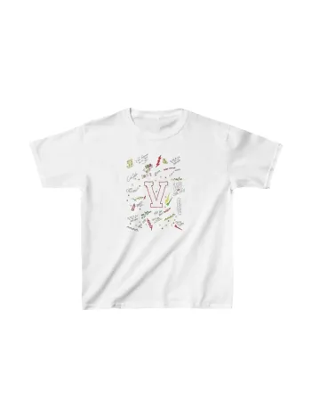 Unisex Çocuk Baskılı T-shirt - Beyaz