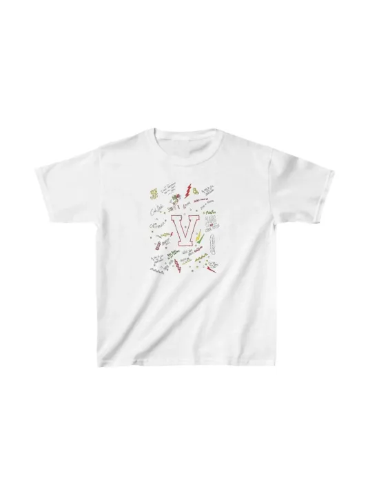 Unisex Çocuk Baskılı T-shirt - Beyaz