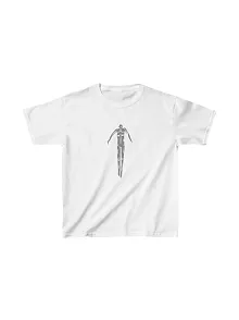 Unisex Çocuk Baskılı T-shirt - Beyaz