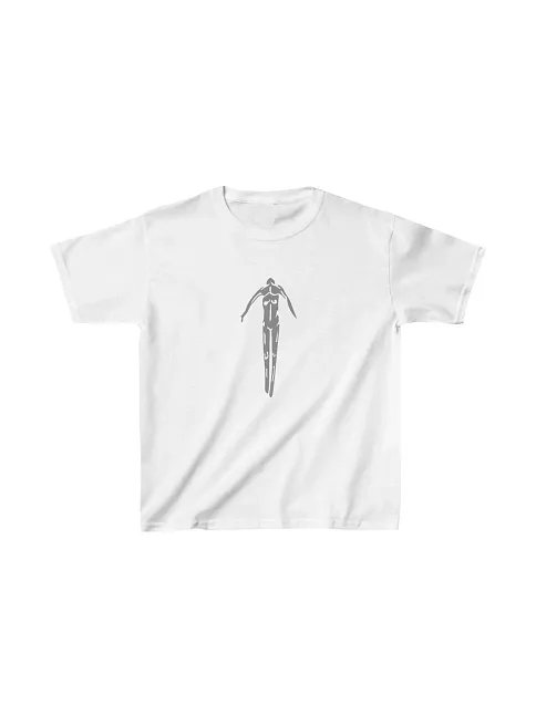Unisex Çocuk Baskılı T-shirt - Beyaz