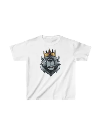 Unisex Çocuk Baskılı T-shirt - Beyaz