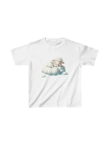 Unisex Çocuk Baskılı T-shirt - Beyaz