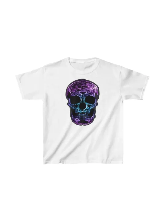 Unisex Çocuk Baskılı T-shirt - Beyaz