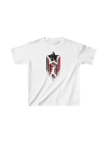 Unisex Çocuk Baskılı T-shirt - Beyaz