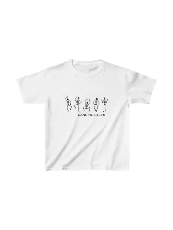 Unisex Çocuk Baskılı T-shirt - Beyaz