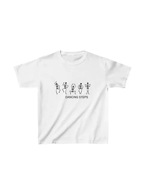 Unisex Çocuk Baskılı T-shirt - Beyaz
