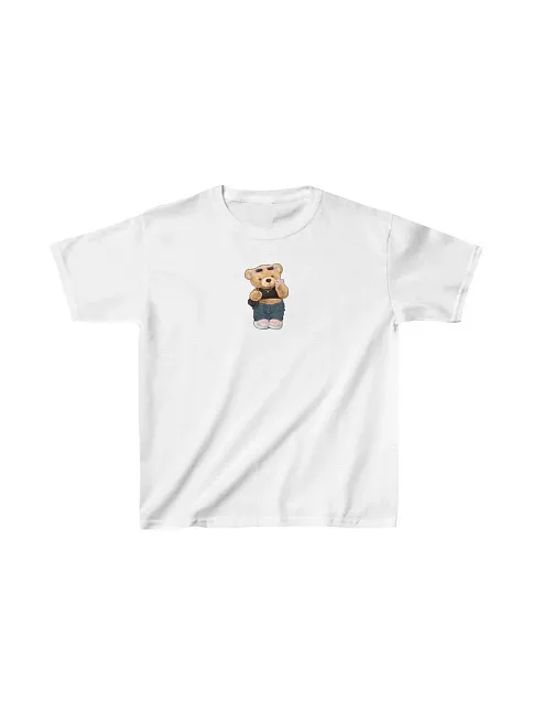 Unisex Çocuk Baskılı T-shirt - Beyaz