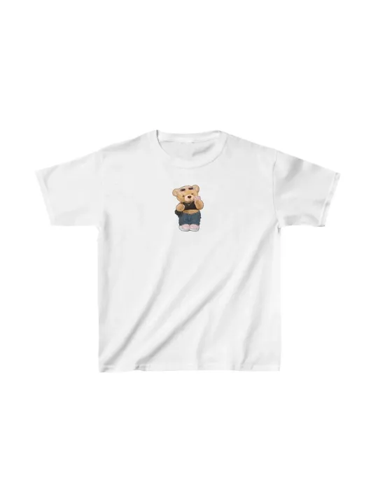 Unisex Çocuk Baskılı T-shirt - Beyaz