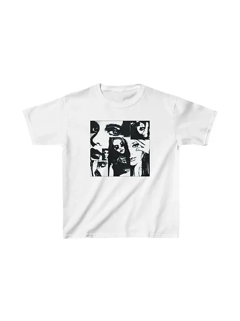 Unisex Çocuk Baskılı T-shirt - Beyaz