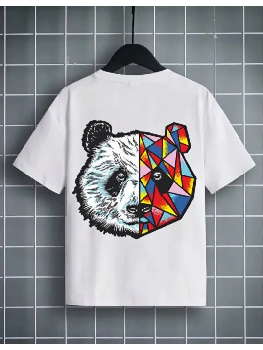 Unisex Çocuk Baskılı T-shirt - Beyaz Unisex Çocuk Baskılı T-shirt - Beyaz