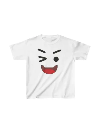 Unisex Çocuk Baskılı T-shirt - Beyaz