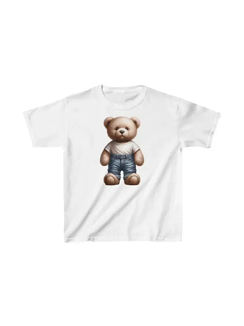 Unisex Çocuk Baskılı T-shirt - Beyaz