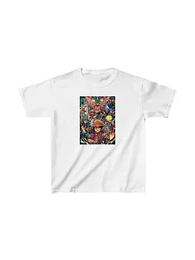 Unisex Çocuk Baskılı T-shirt - Beyaz