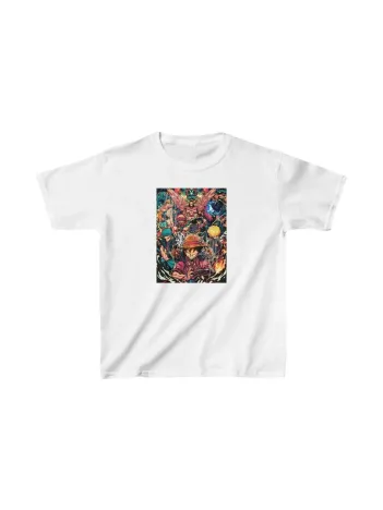 Unisex Çocuk Baskılı T-shirt - Beyaz