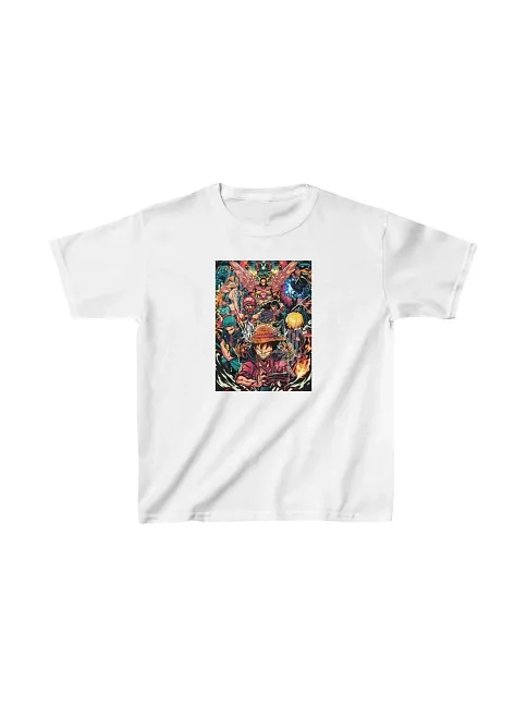 Unisex Çocuk Baskılı T-shirt - Beyaz