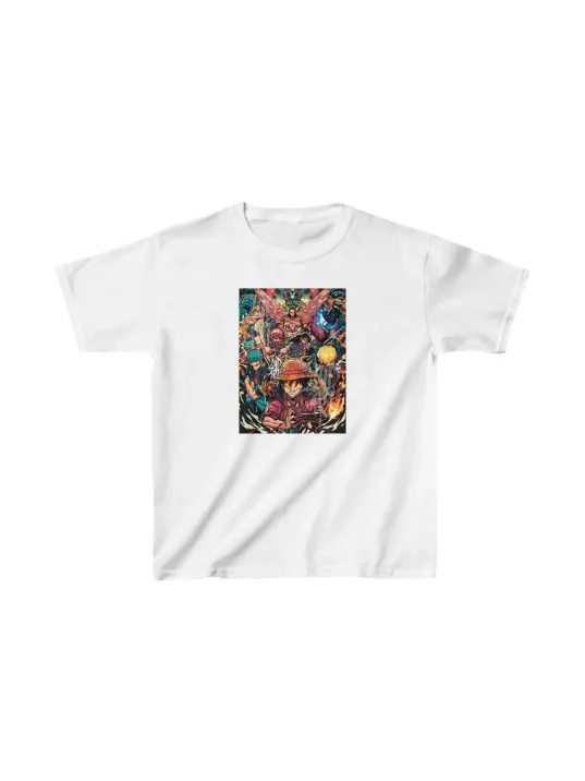Unisex Çocuk Baskılı T-shirt - Beyaz