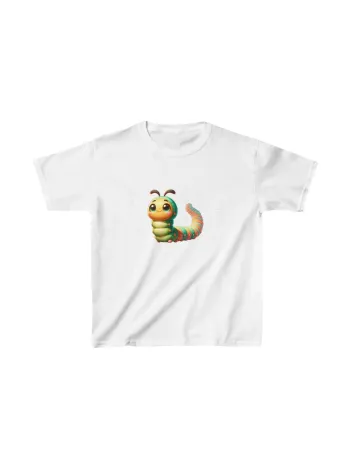 Unisex Çocuk Baskılı T-shirt - Beyaz