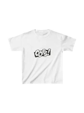 Unisex Çocuk Baskılı T-shirt - Beyaz