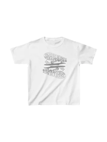 Unisex Çocuk Baskılı T-shirt - Beyaz