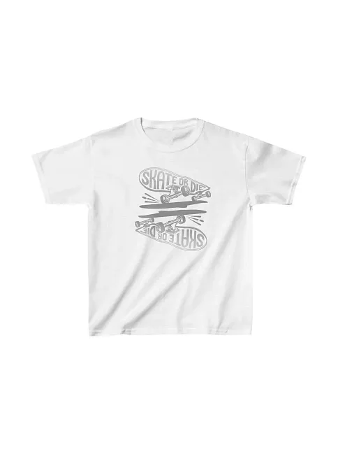 Unisex Çocuk Baskılı T-shirt - Beyaz