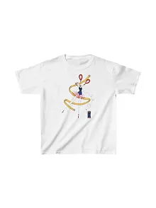 Unisex Çocuk Baskılı T-shirt - Beyaz