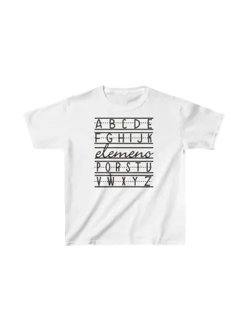 Unisex Çocuk Baskılı T-shirt - Beyaz