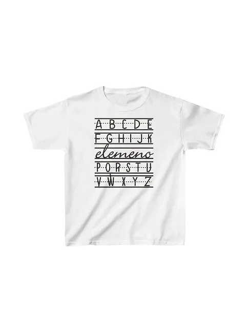 Unisex Çocuk Baskılı T-shirt - Beyaz