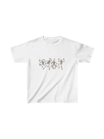 Unisex Çocuk Baskılı T-shirt - Beyaz