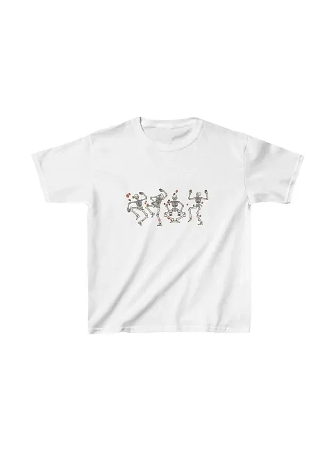 Unisex Çocuk Baskılı T-shirt - Beyaz