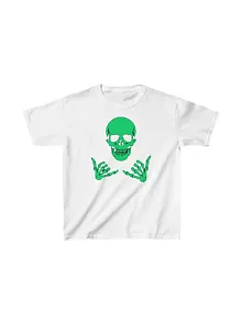 Unisex Çocuk Baskılı T-shirt - Beyaz