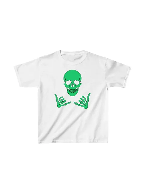 Unisex Çocuk Baskılı T-shirt - Beyaz