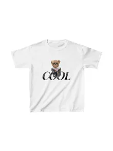 Unisex Çocuk Baskılı T-shirt - Beyaz