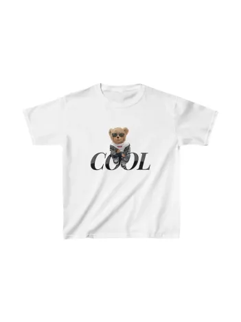 Unisex Çocuk Baskılı T-shirt - Beyaz