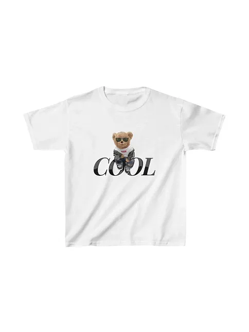 Unisex Çocuk Baskılı T-shirt - Beyaz
